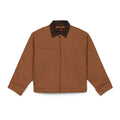 Unisex Duck Cloth Canvas Work Jacket - Heritage Brown