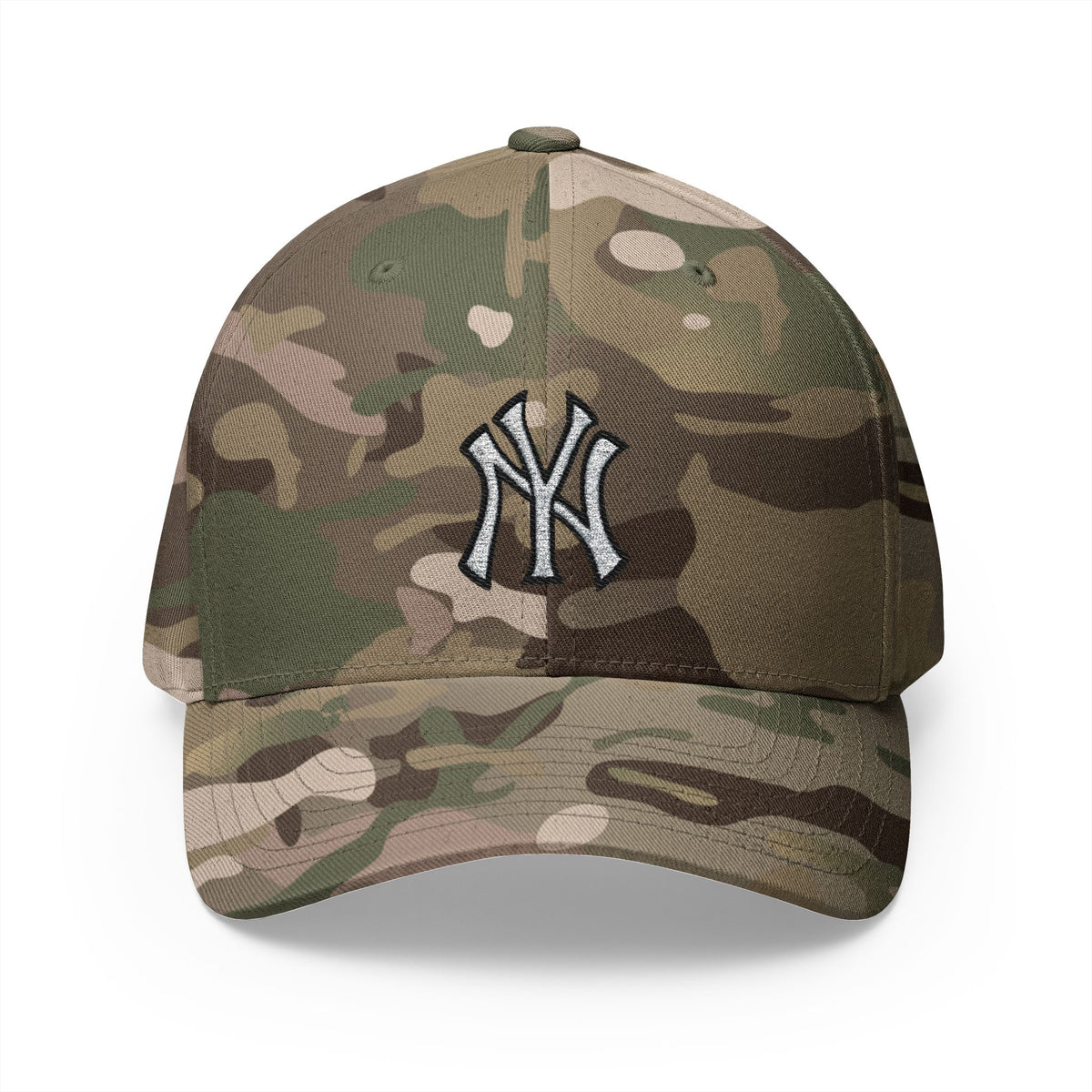 Embroidered NY Classic Baseball Cap | Unisex Structured Curved Brim Hat