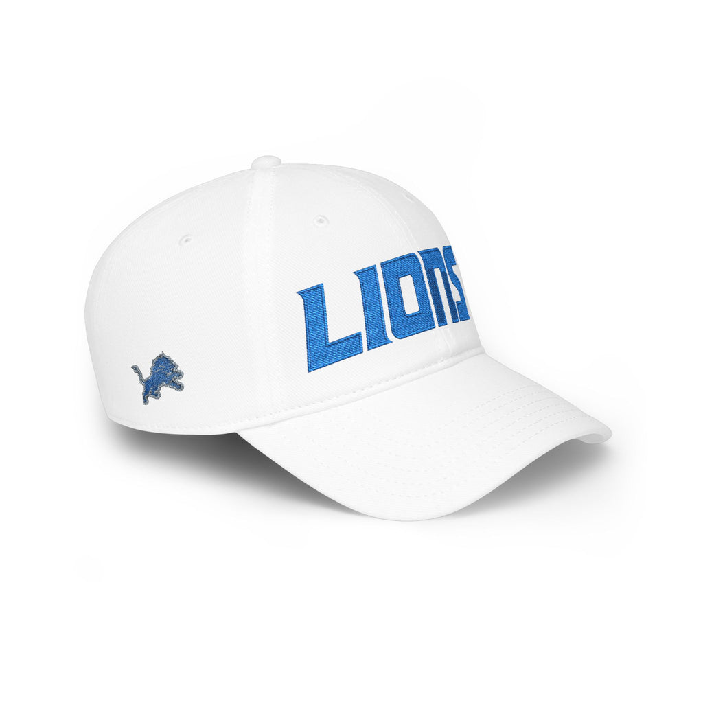 Detroit Lions Embroidered Low Profile Dad Hat – Unisex Baseball Cap