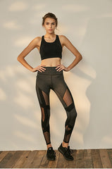 Mesh stitching strap bra