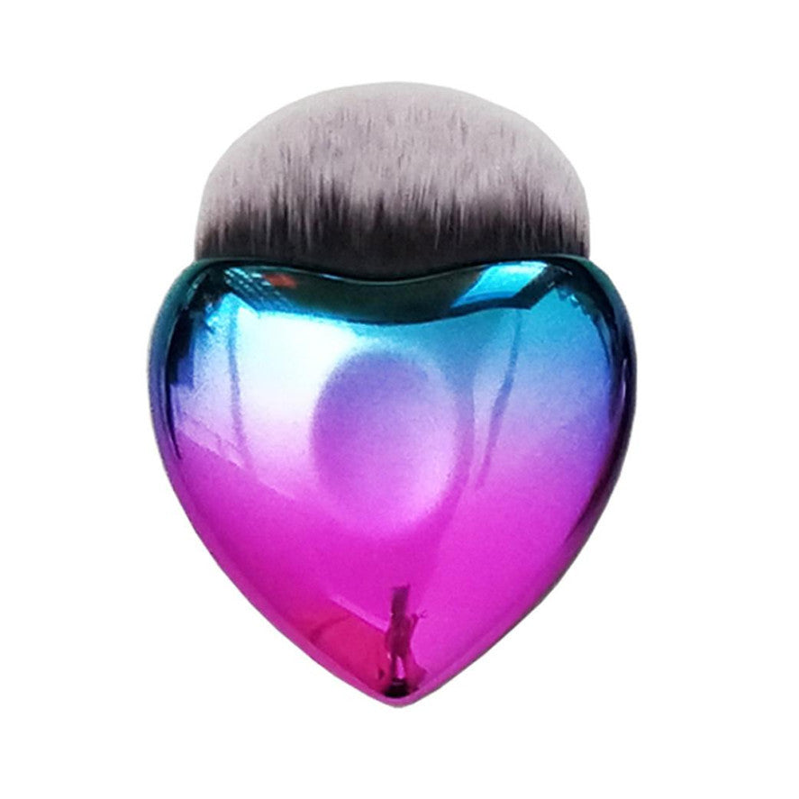 Heart-shaped foundation brush