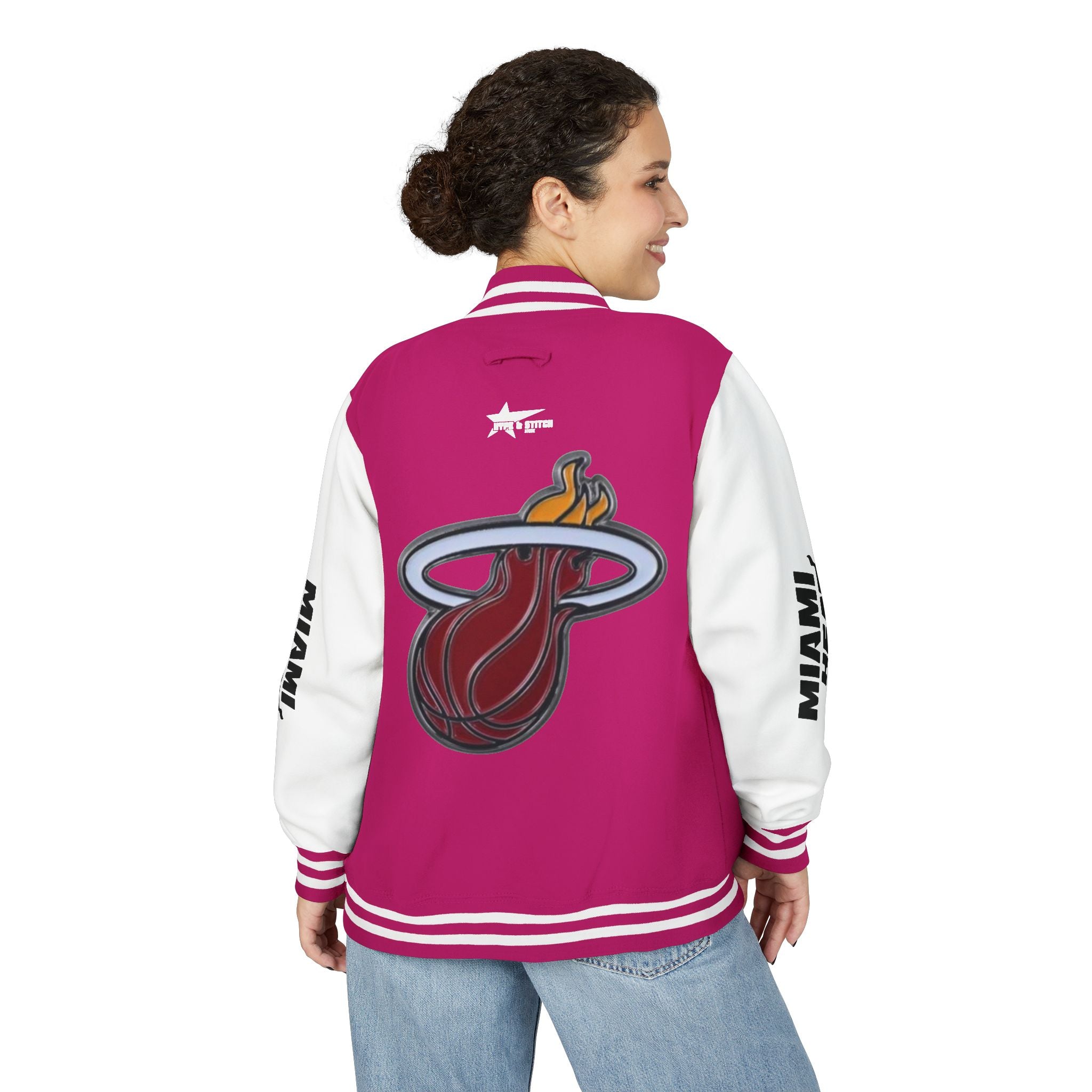 Miami Heat Unisex Heavyweight Varsity Letterman Jacket