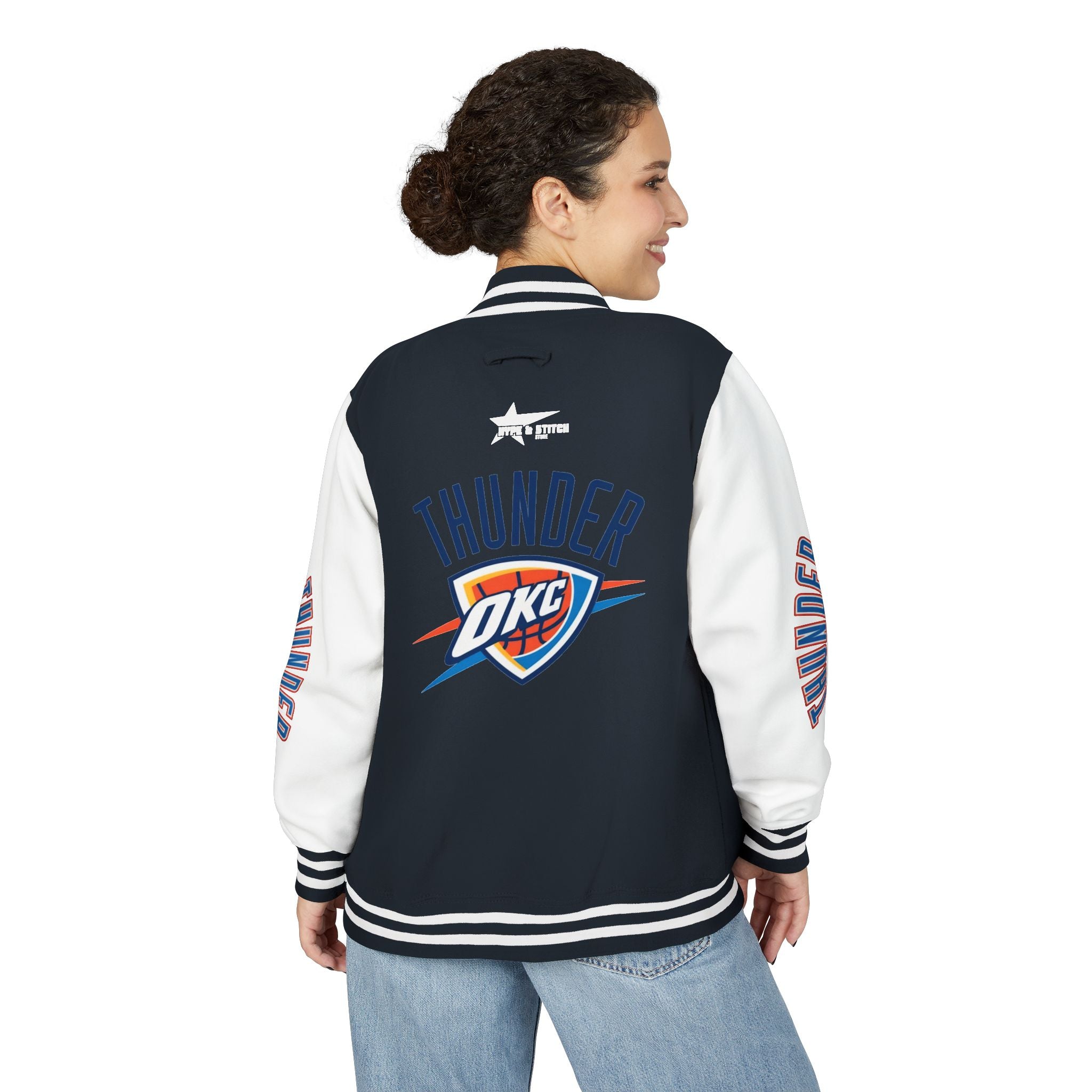 Oklahoma City Thunder Unisex Heavyweight Varsity Letterman Jacket
