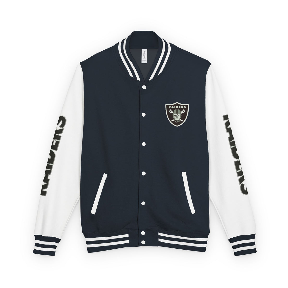 Las Vegas Raiders Vintage Letterman Varsity Jacket – Classic Streetwear Outerwear