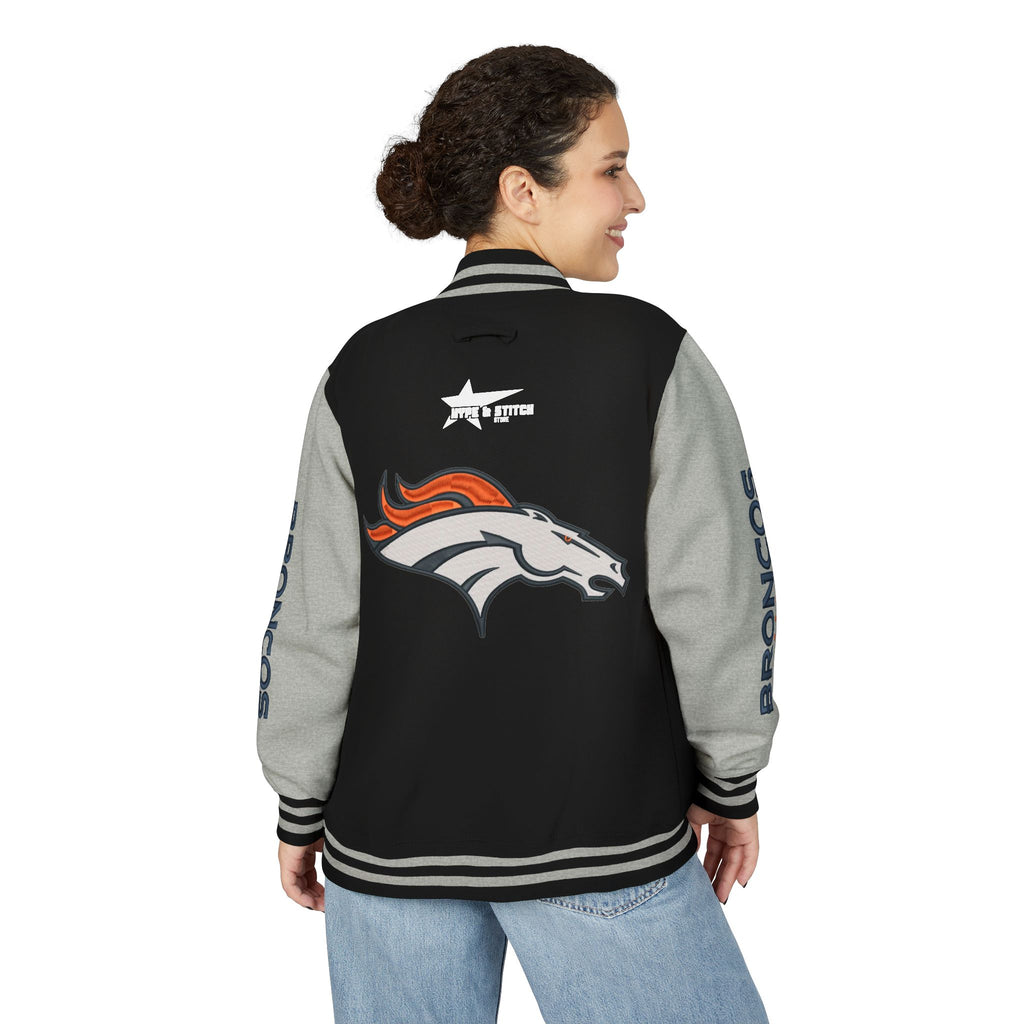 Denver Broncos Vintage Varsity Jacket | Retro Letterman Streetwear
