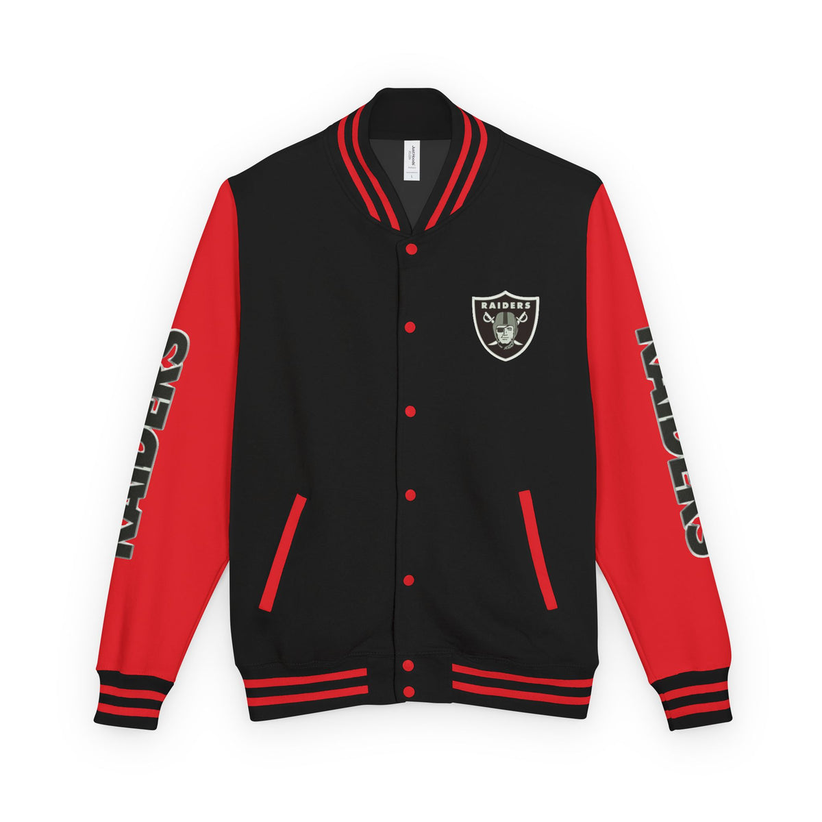 Las Vegas Raiders Vintage Letterman Varsity Jacket – Classic Streetwear Outerwear