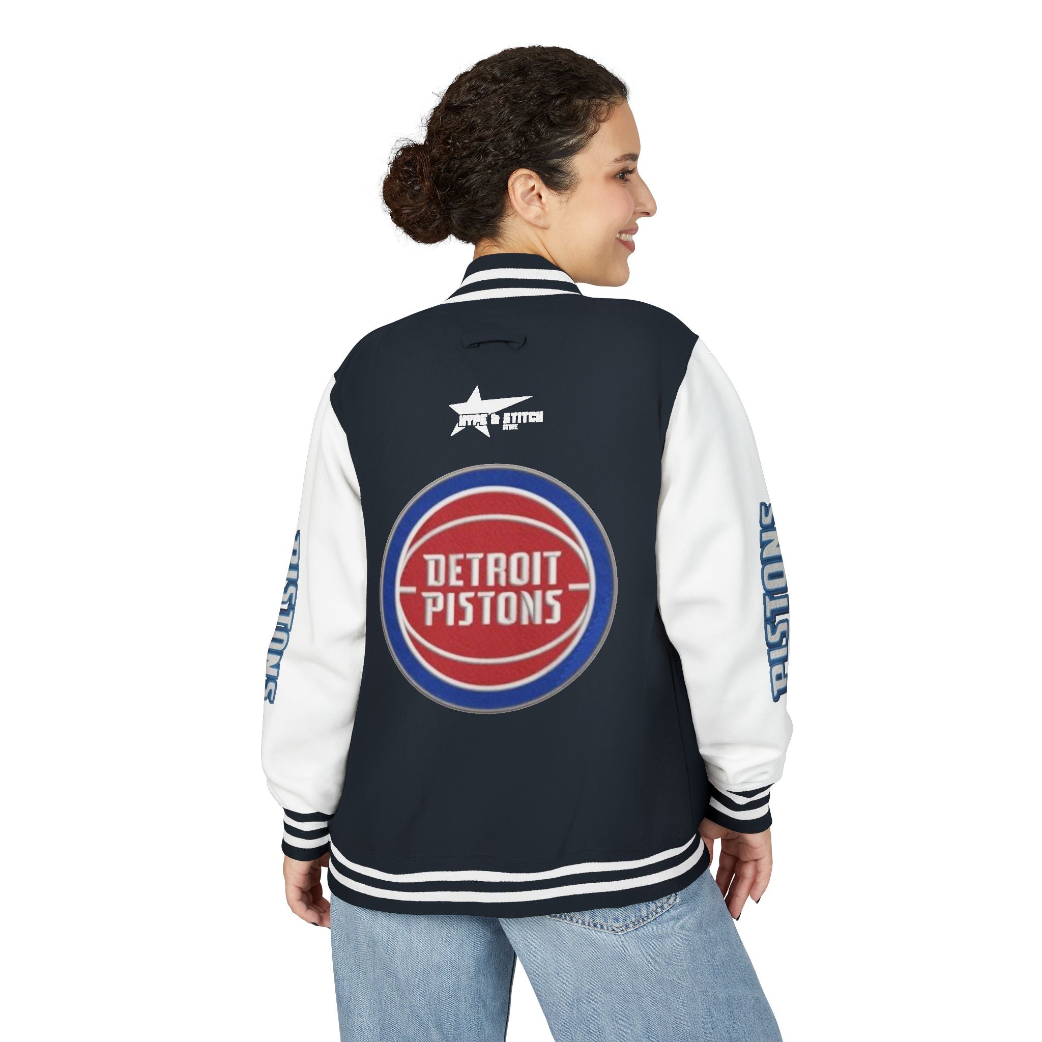 Detroit Pistons Varsity Jacket | Unisex Streetwear Letterman