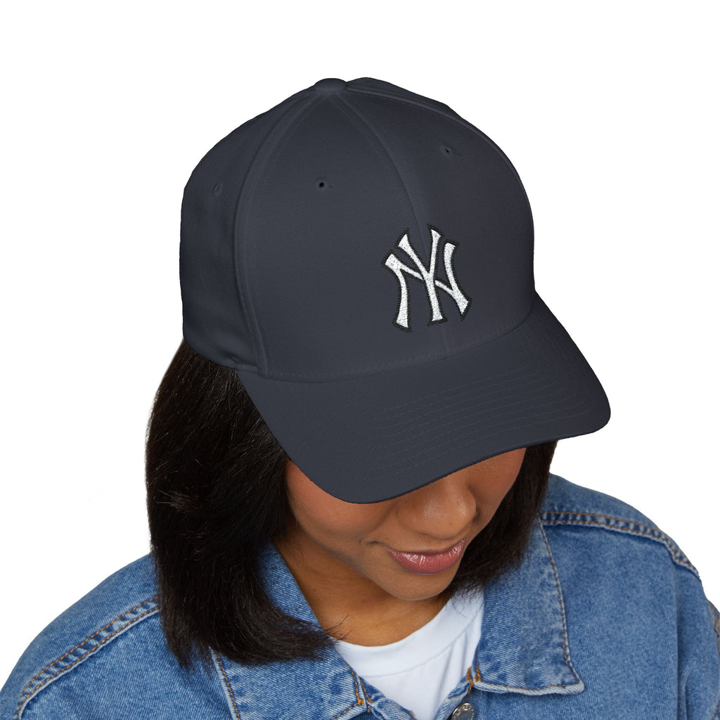 Embroidered NY Classic Baseball Cap | Unisex Structured Curved Brim Hat