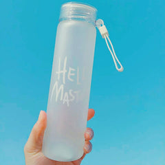 Frosted portable glass