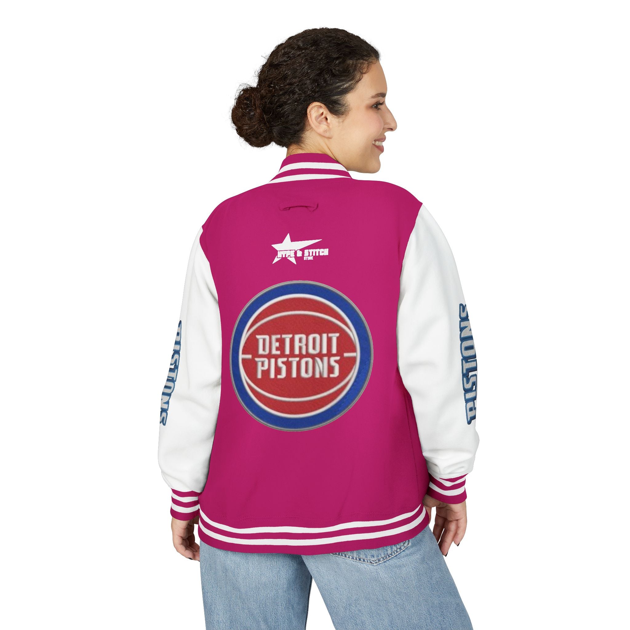 Detroit Pistons Varsity Jacket | Unisex Streetwear Letterman
