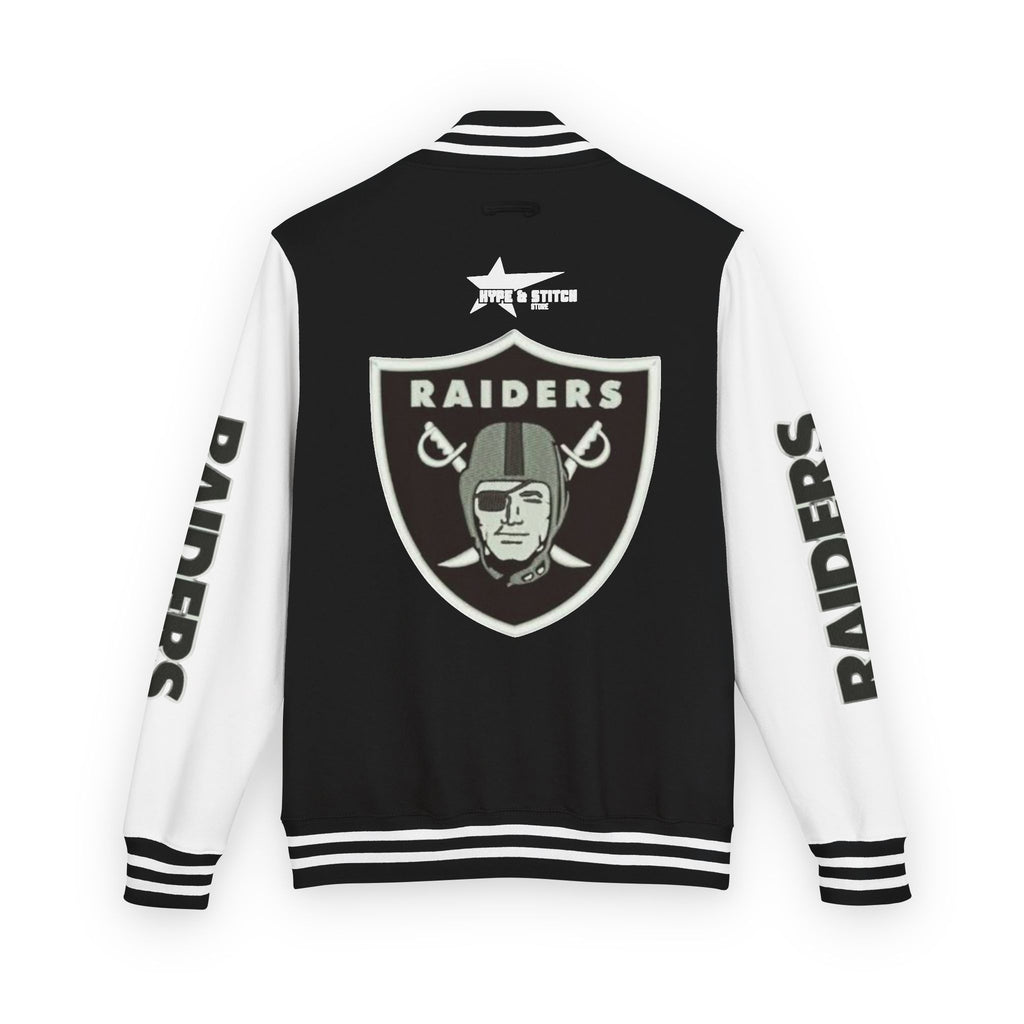 Las Vegas Raiders Vintage Letterman Varsity Jacket – Classic Streetwear Outerwear