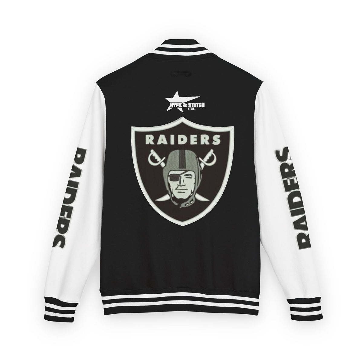 Las Vegas Raiders Vintage Letterman Varsity Jacket – Classic Streetwear Outerwear