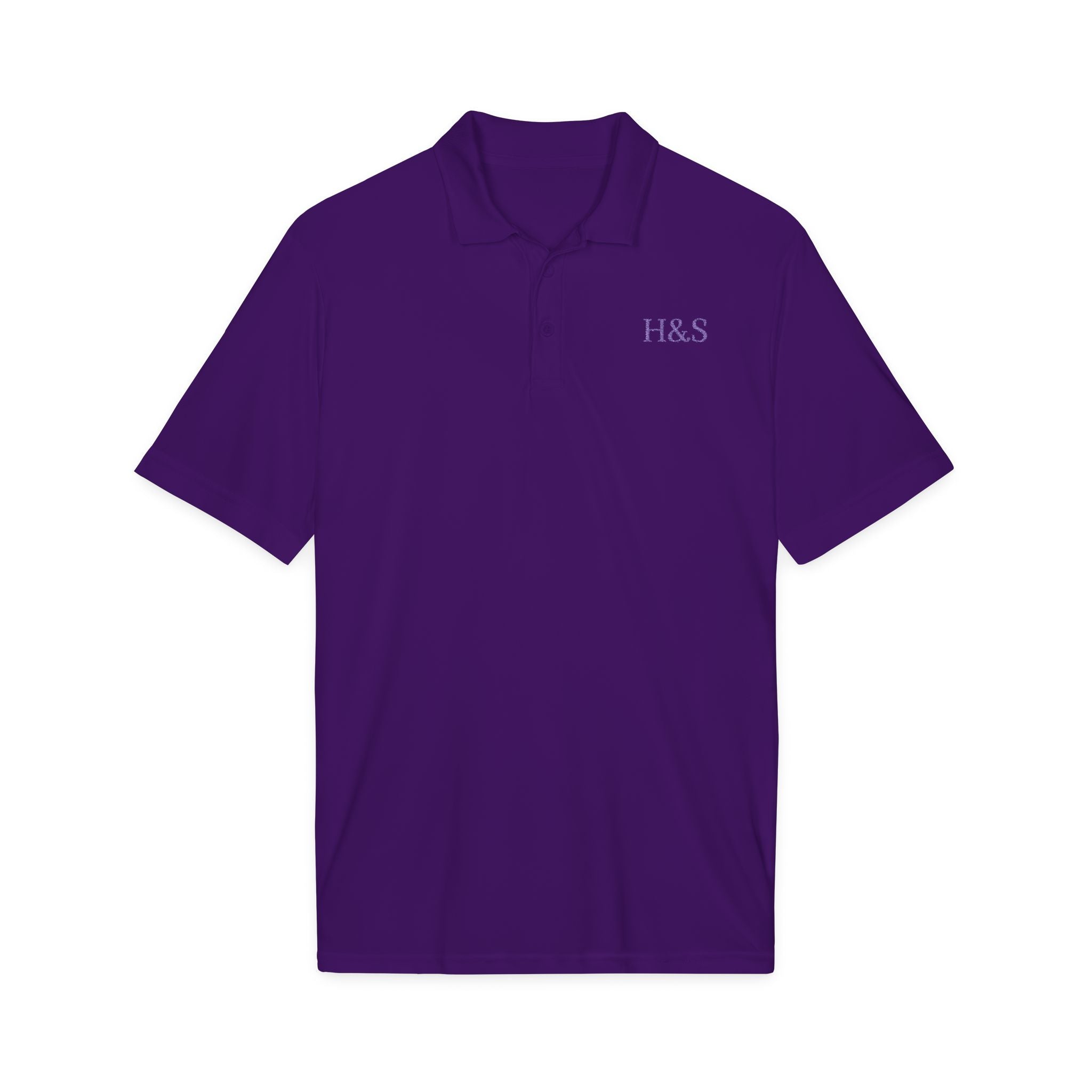 Men’s H&S Embroidered Polo Shirt – Royal Purple