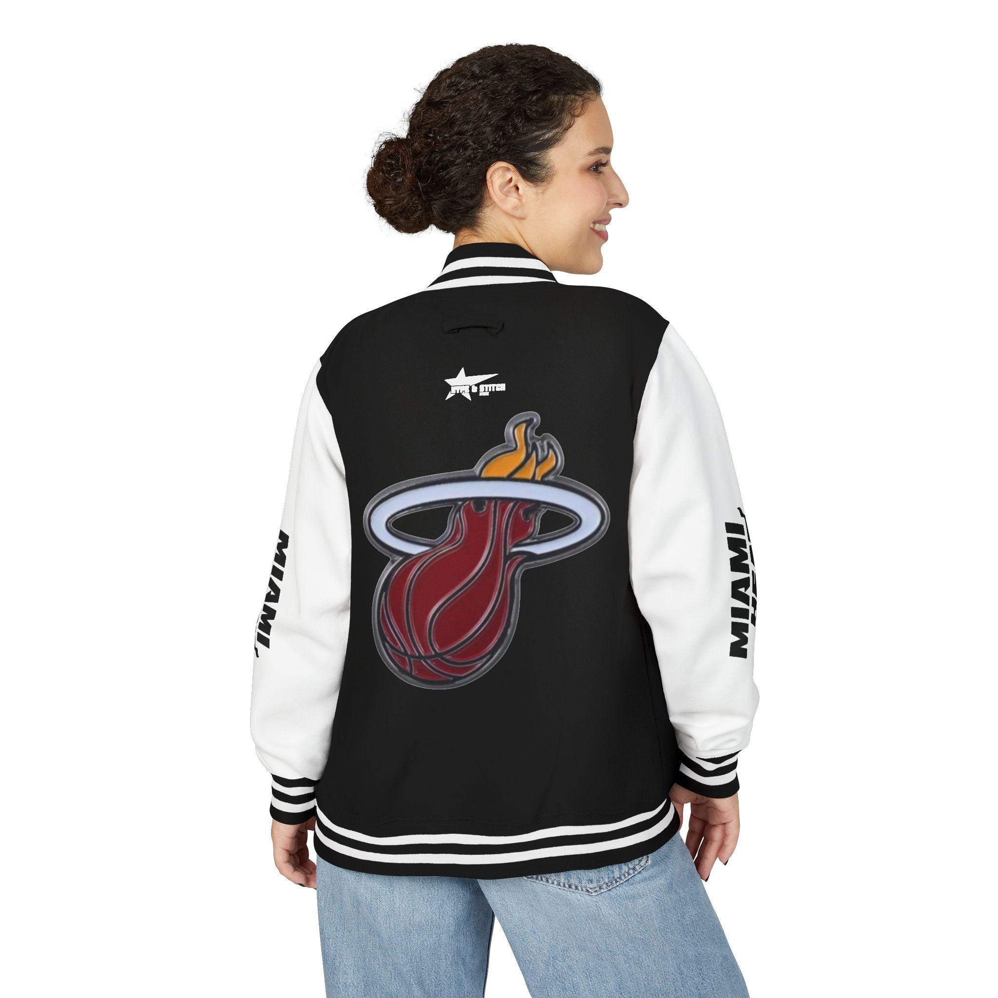 Miami Heat Unisex Heavyweight Varsity Letterman Jacket