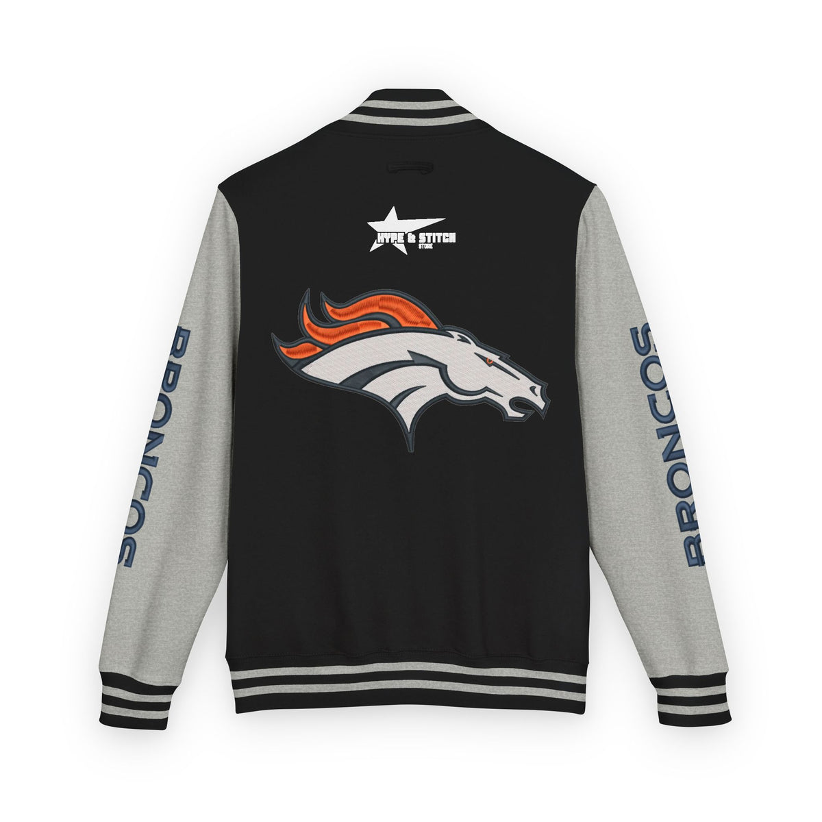 Denver Broncos Vintage Varsity Jacket | Retro Letterman Streetwear