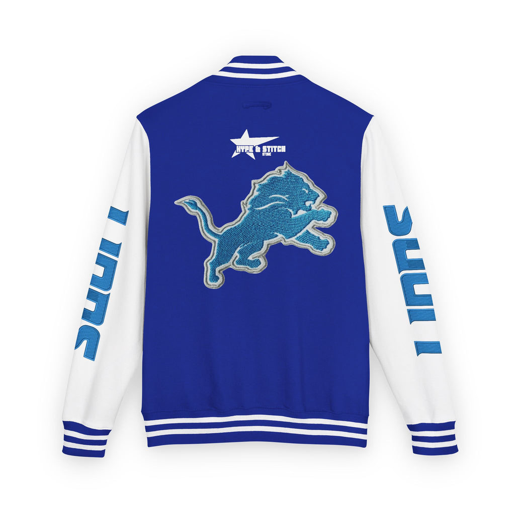 Custom Detroit Lions Unisex Heavyweight Varsity Letterman Jacket