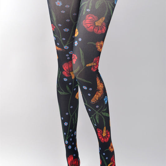 Women's Velvet Jacquard Pantyhose Fashion Socks