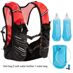 Marathon Running Cross-country Mountaineering Backpack Containing Water Bag