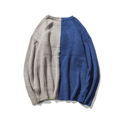 Men's patchwork colorblock sweater