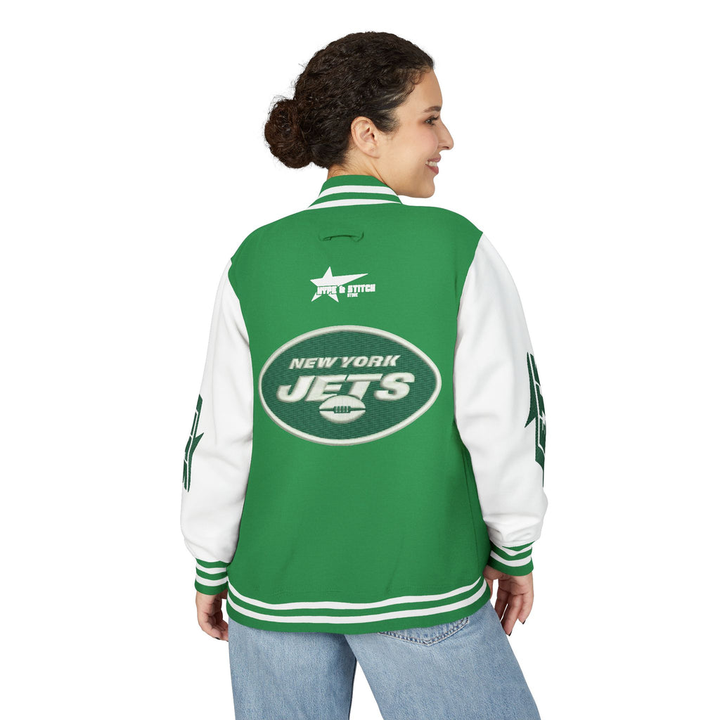 New York Jets Heavyweight Fan Varsity Jacket