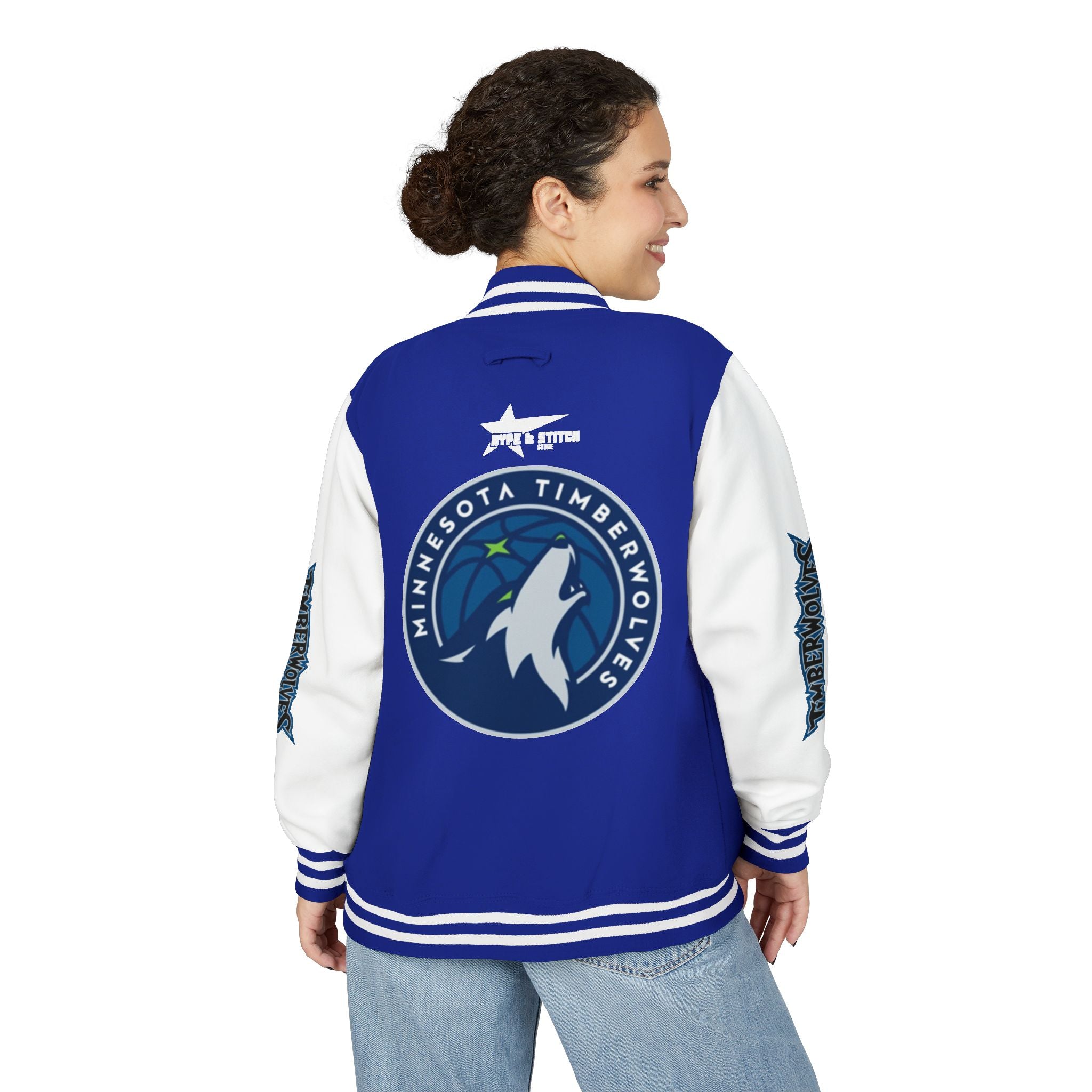 Minnesota Timberwolves Varsity Jacket | Unisex Streetwear Letterman