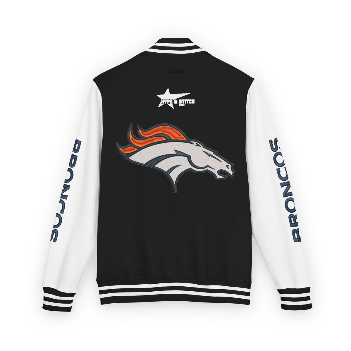 Denver Broncos Vintage Varsity Jacket | Retro Letterman Streetwear