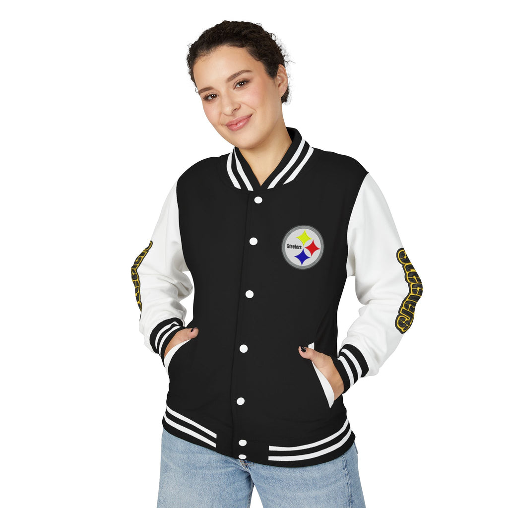 Pittsburgh Steelers Custom Varsity Letterman Jacket | Football Fan Apparel