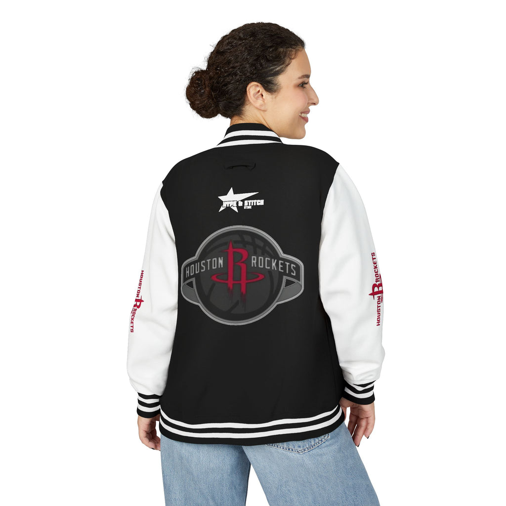 Houston Rockets Varsity Jacket | Unisex Streetwear Letterman