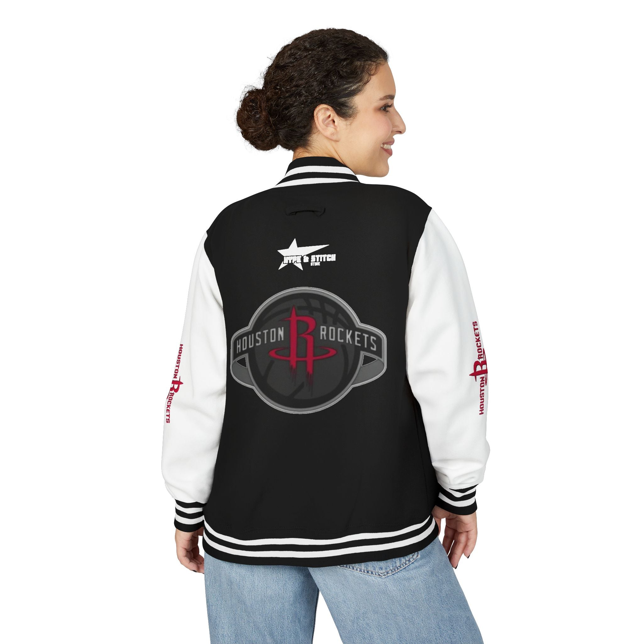 Houston Rockets Varsity Jacket | Unisex Streetwear Letterman