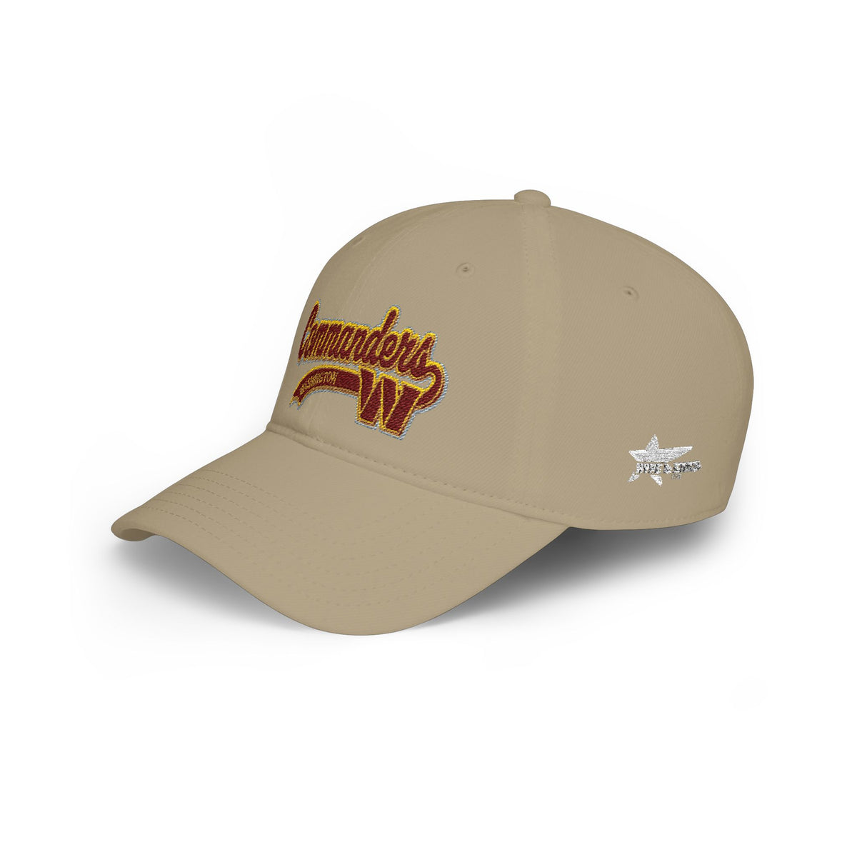 Commanders Script Embroidered Low Profile Baseball Cap