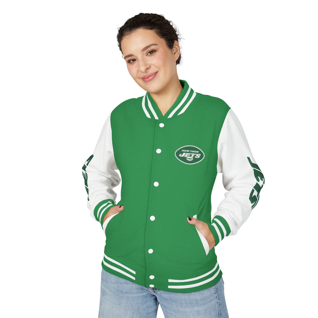 New York Jets Heavyweight Fan Varsity Jacket