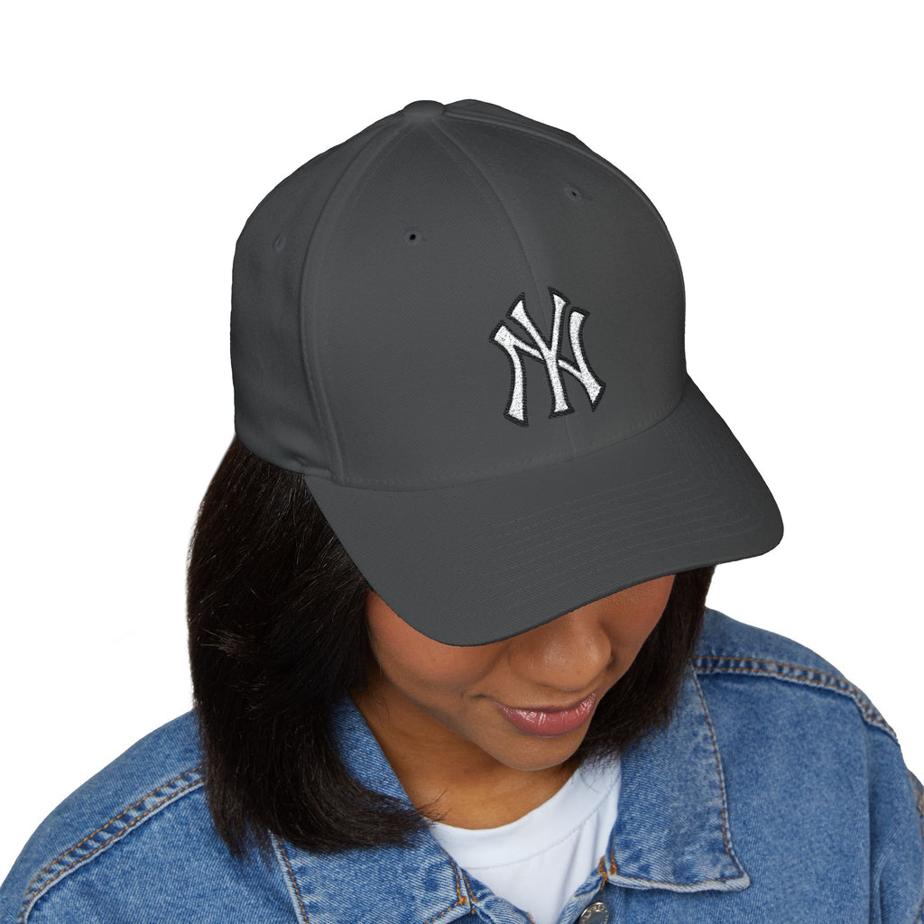 Embroidered NY Classic Baseball Cap | Unisex Structured Curved Brim Hat