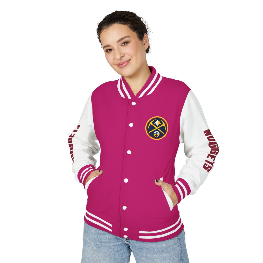 Denver Nuggets Varsity Jacket | Unisex Streetwear Letterman