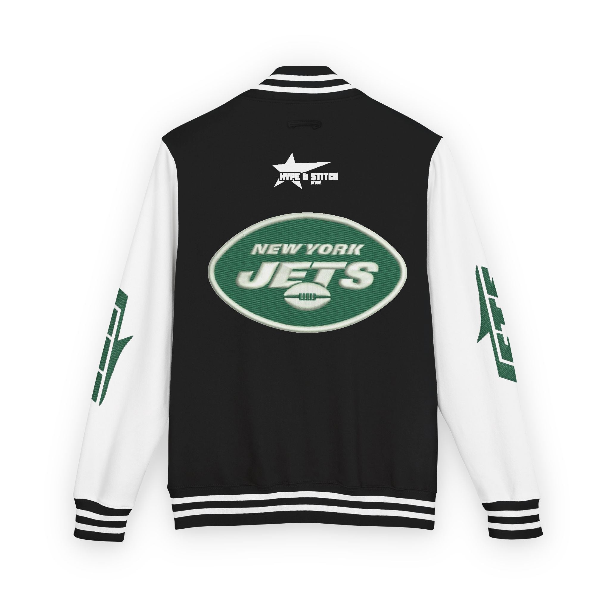 New York Jets Heavyweight Fan Varsity Jacket