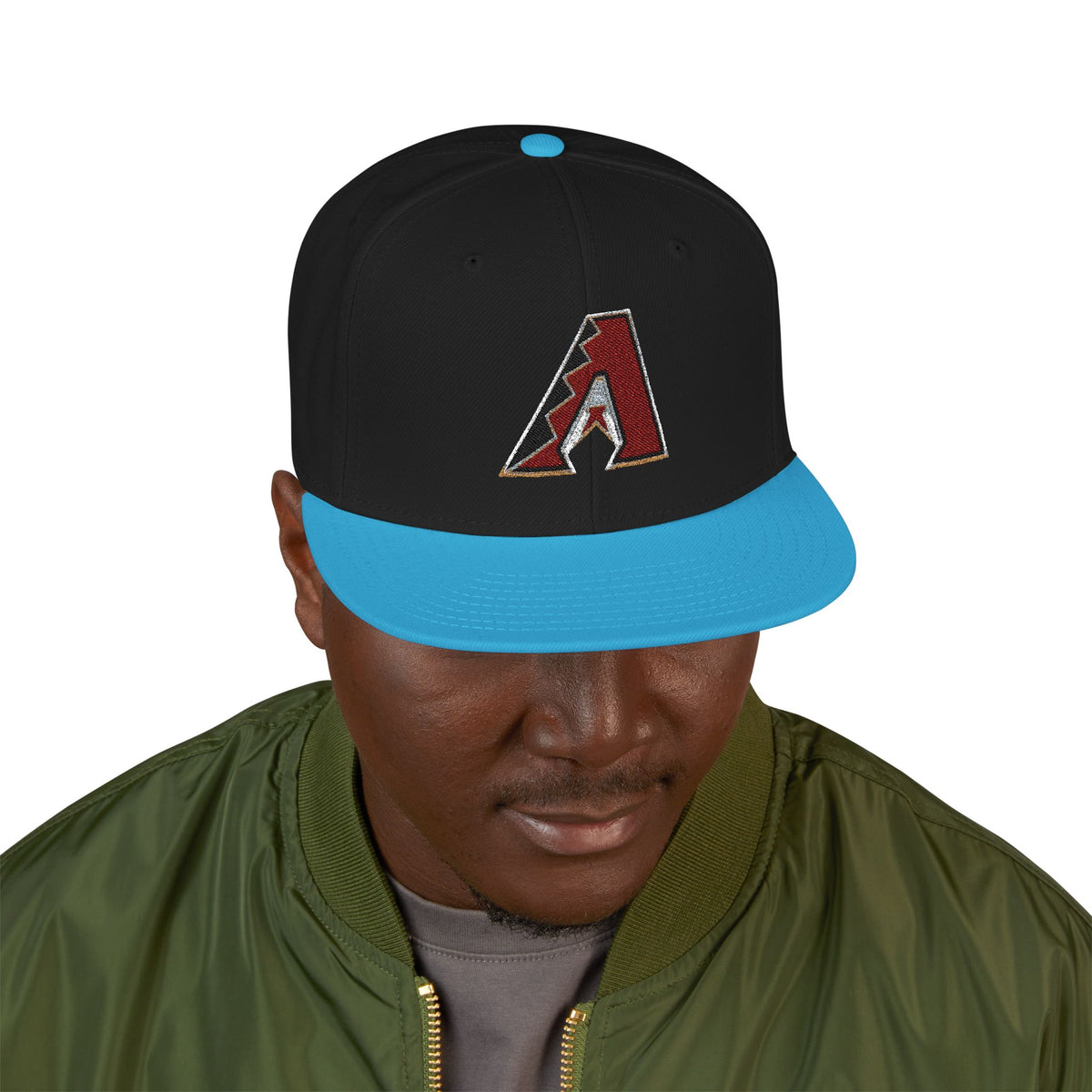 Custom Embroidered Diamondbacks Snapback Hat - 6-Panel Cap