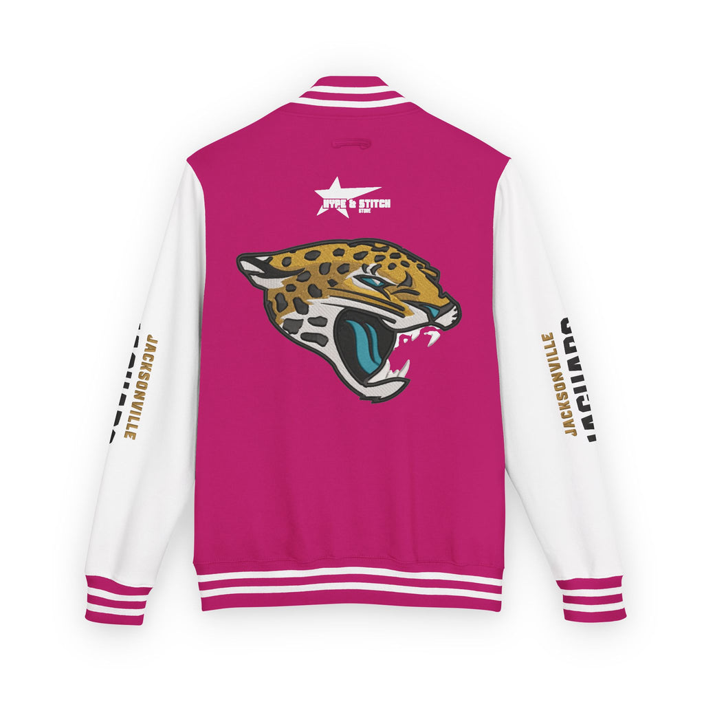 Jacksonville Jaguars Snap-Button Varsity Jacket | Colorblock Outerwear Coat