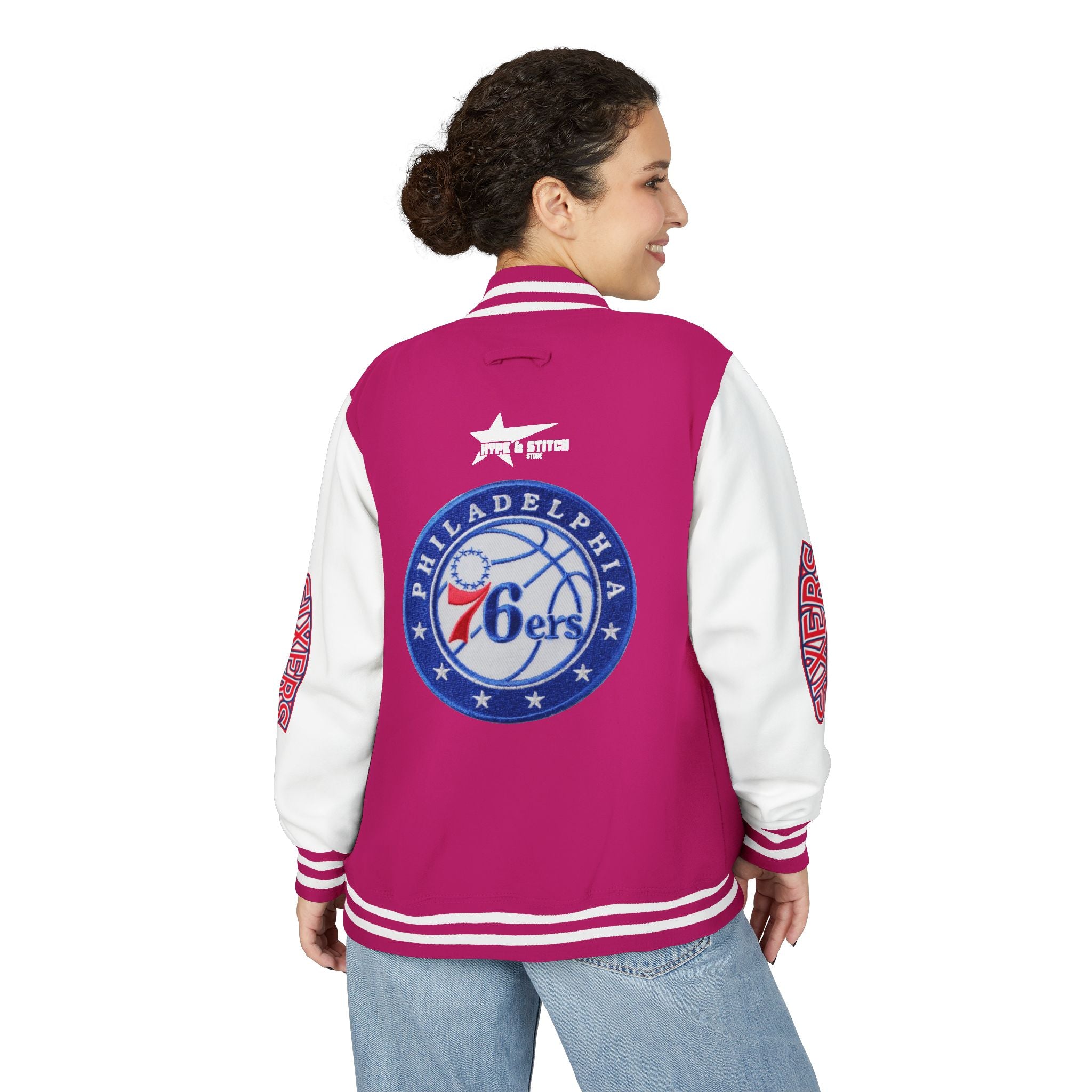 Philadelphia 76ers Varsity Jacket | Unisex Streetwear Letterman