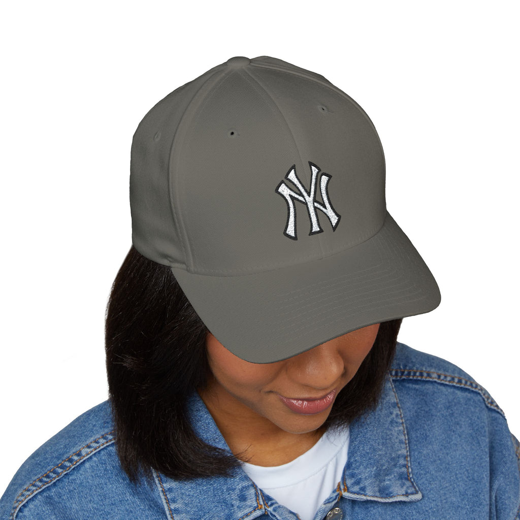 Embroidered NY Classic Baseball Cap | Unisex Structured Curved Brim Hat