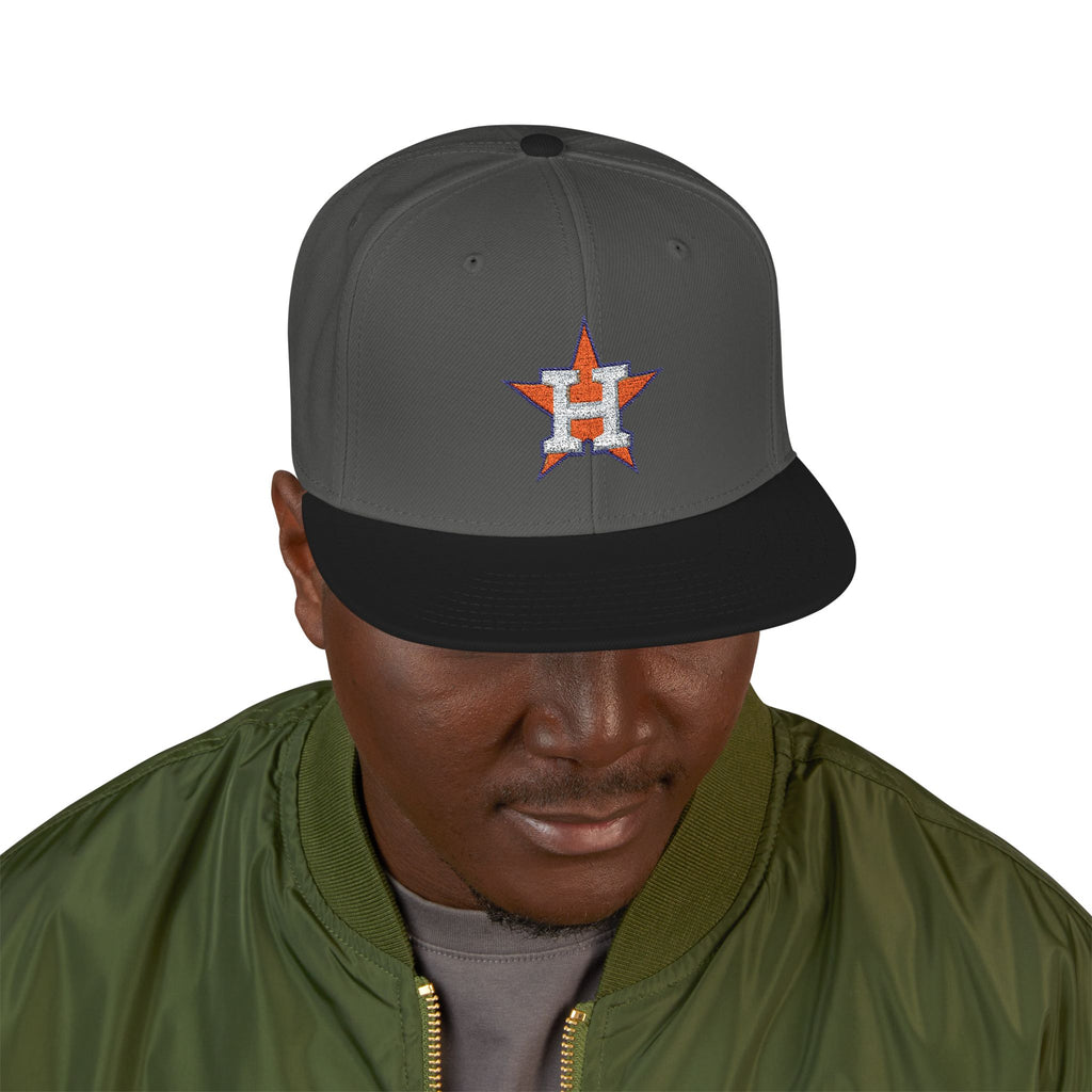 Houston Astros Snapback Hat | Multi-Color Flat Brim Custom Cap