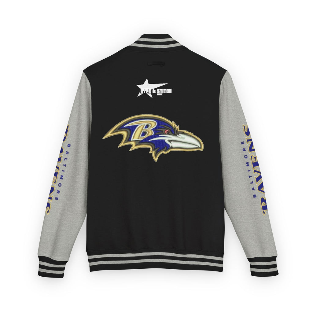 Baltimore Ravens Varsity Jacket – Unisex Letterman Jacket with Custom Sleeve Print & Team Logo