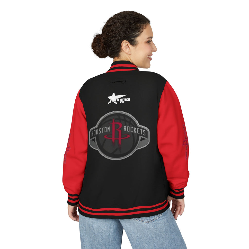 Houston Rockets Varsity Jacket | Unisex Streetwear Letterman