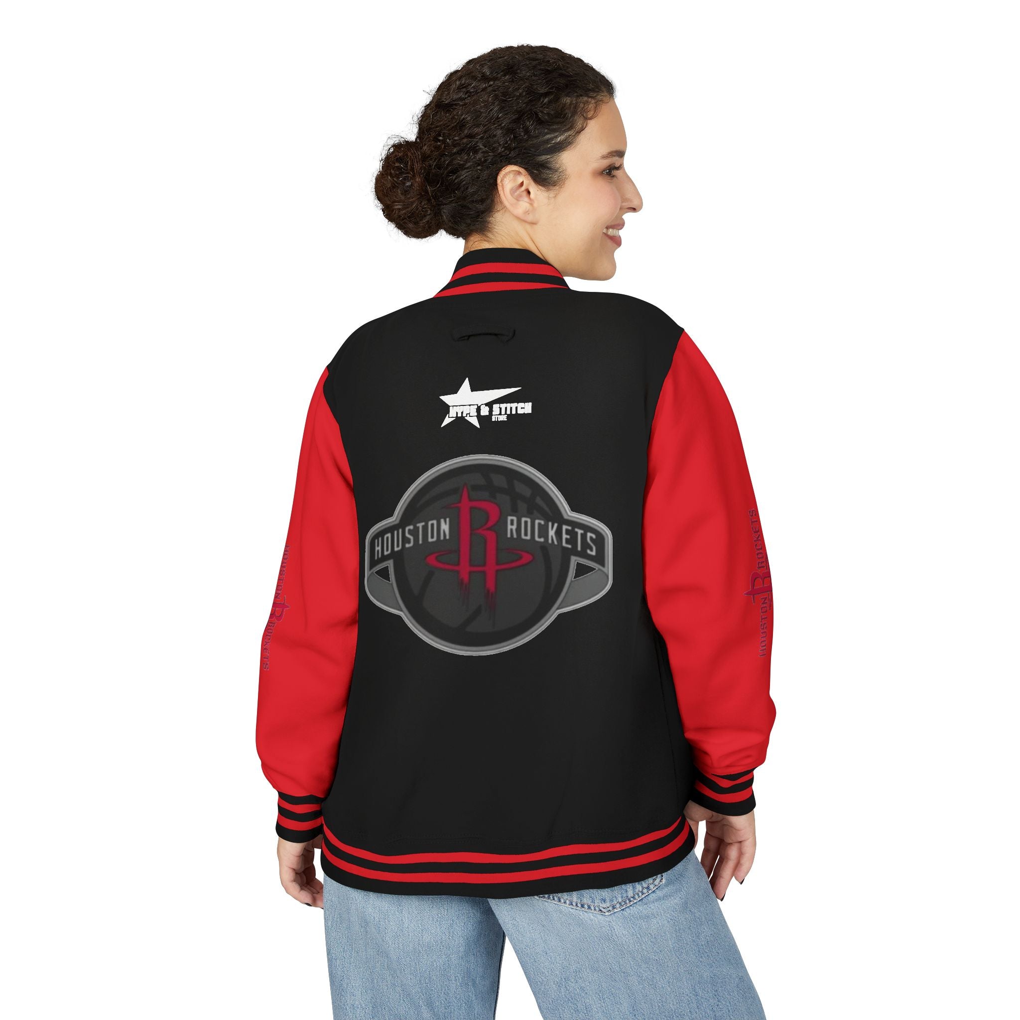 Houston Rockets Varsity Jacket | Unisex Streetwear Letterman