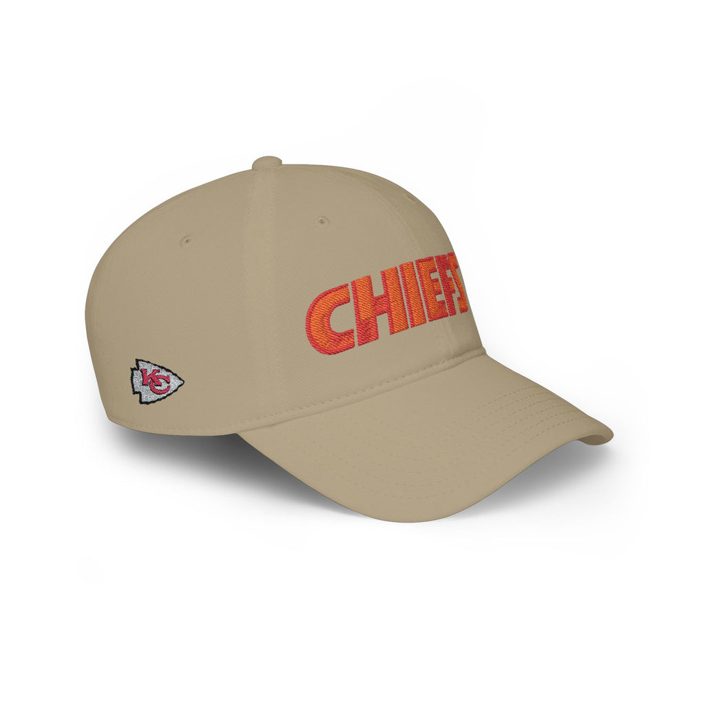 Kansas City Chiefs Low Profile Embroidered Cotton Dad Hat