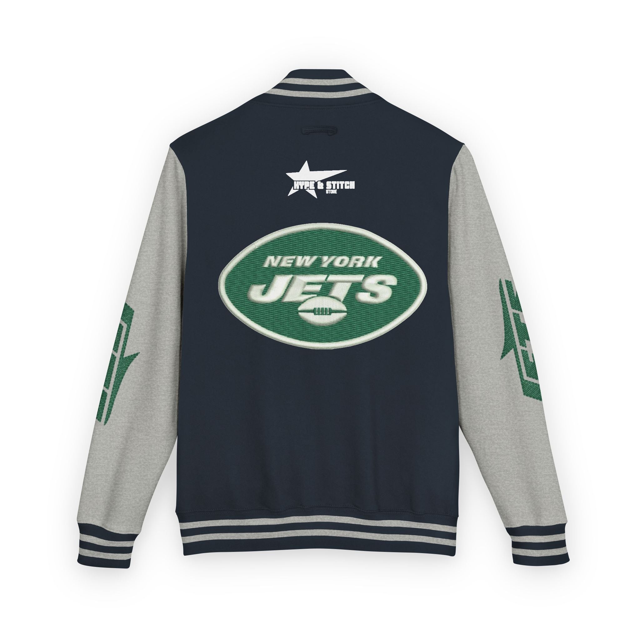New York Jets Heavyweight Fan Varsity Jacket