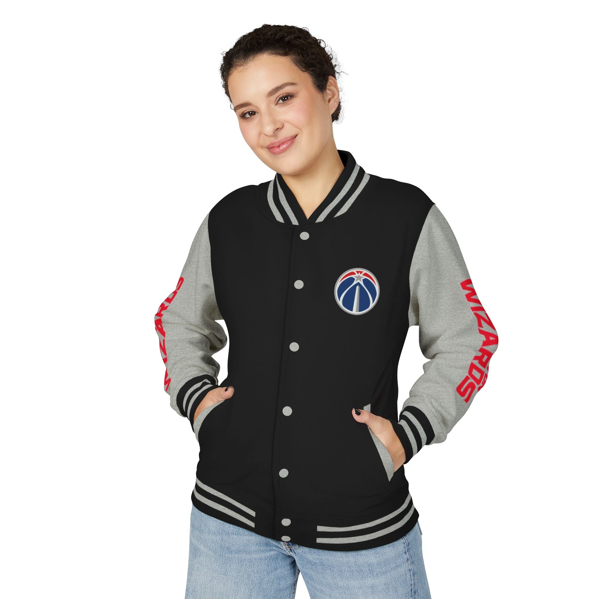 Washington Wizards Varsity Jacket | Unisex Streetwear Letterman