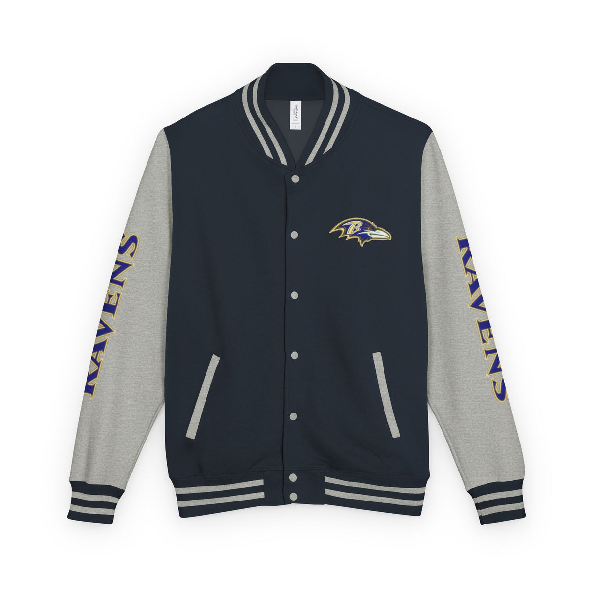 Baltimore Ravens Varsity Jacket – Unisex Letterman Jacket with Custom Sleeve Print & Team Logo