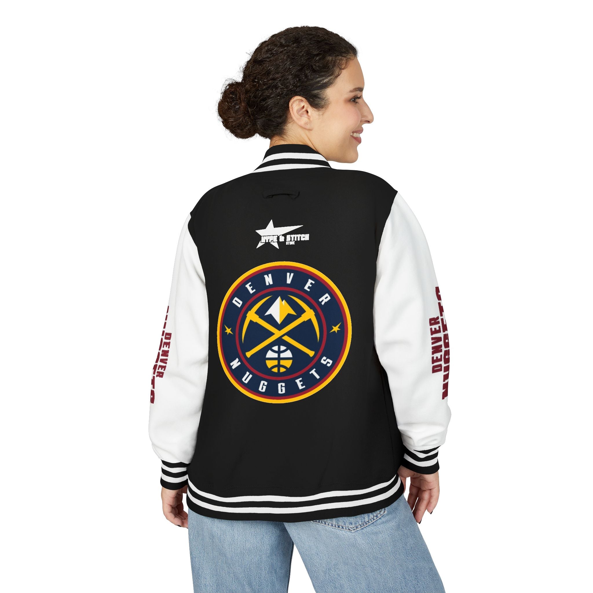 Denver Nuggets Varsity Jacket | Unisex Streetwear Letterman