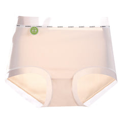 High Waist Plus Size Underwear Cool Feeling Ice Silk Seamless Purified Cotton Crotch 7A Antibacterial