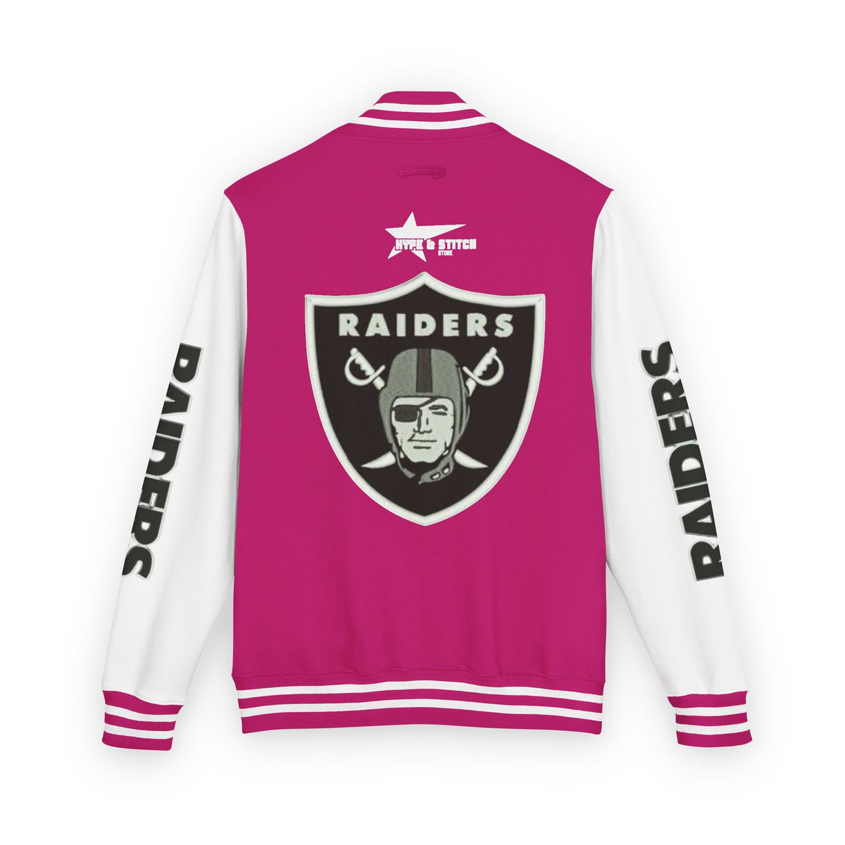 Las Vegas Raiders Vintage Letterman Varsity Jacket – Classic Streetwear Outerwear