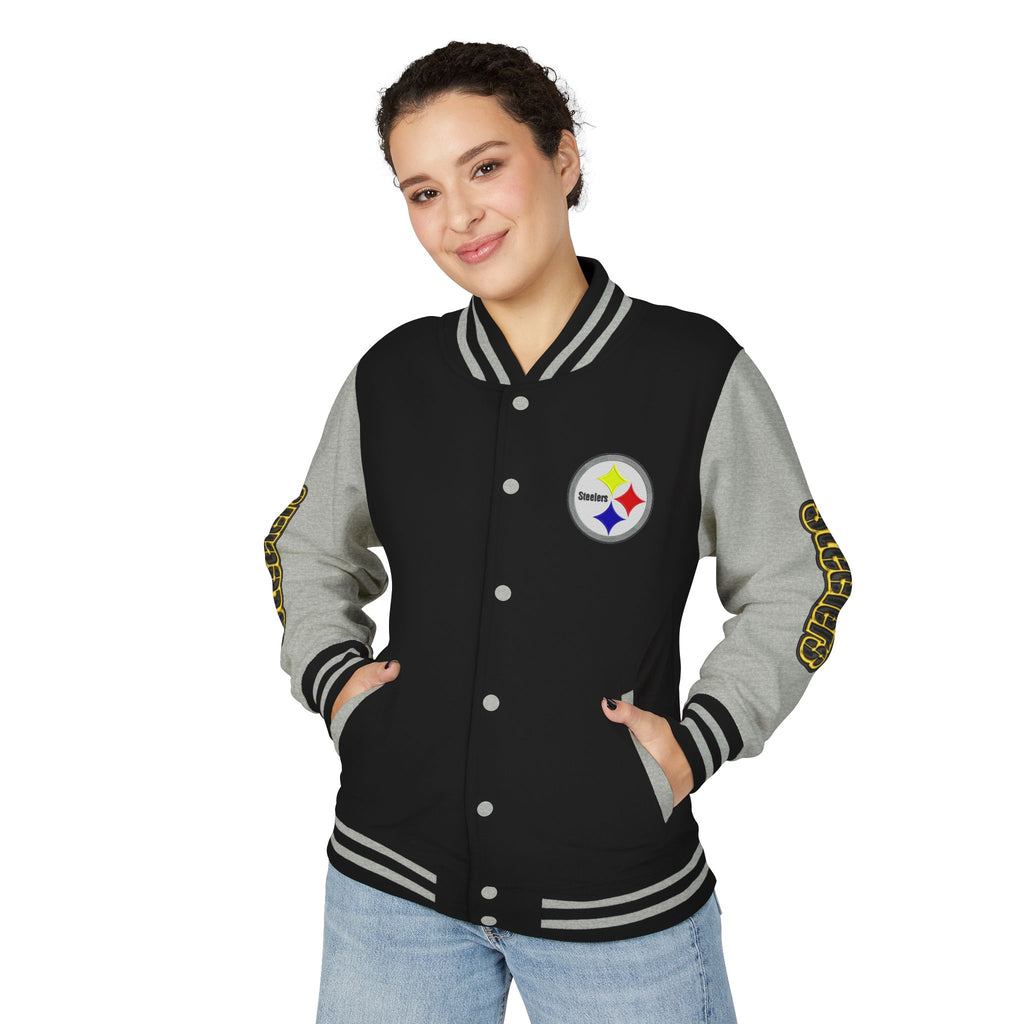 Pittsburgh Steelers Custom Varsity Letterman Jacket | Football Fan Apparel